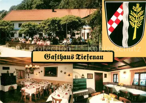 AK / Ansichtskarte Burghausen_Oberbayern Gasthaus Tiefenau Teilansichten Burghausen Oberbayern