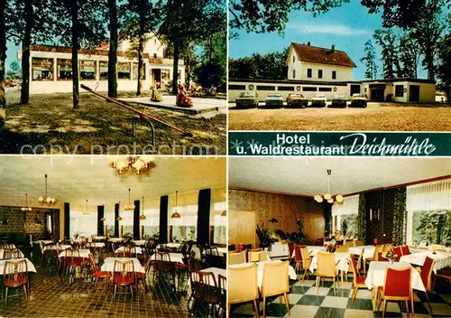 AK / Ansichtskarte Petershagen_Weser Hotel Waldrestaurant Deichmuehle Teilansichten Petershagen Weser