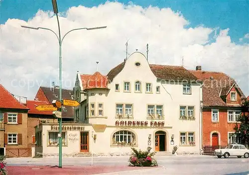 AK / Ansichtskarte Rothenburg_Tauber Goldenes Fass Aussenansicht Rothenburg Tauber