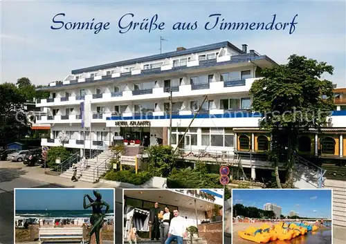 AK / Ansichtskarte Timmendorfer_Strand Hotel Atlantis Aussenansicht Strand Timmendorfer_Strand