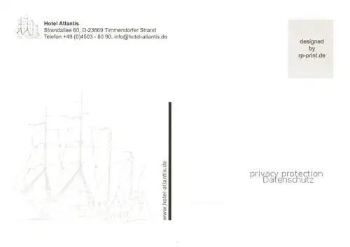 AK / Ansichtskarte Timmendorfer_Strand Hotel Atlantis Aussenansicht Strand Timmendorfer_Strand