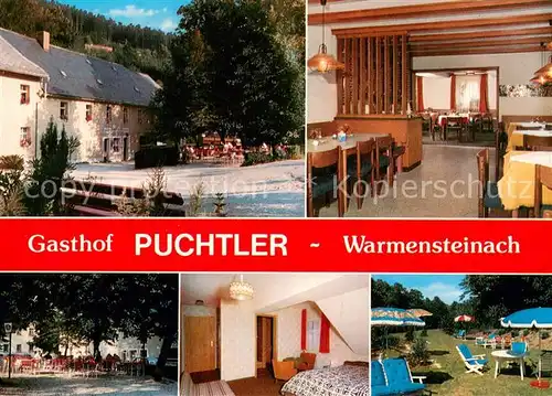 AK / Ansichtskarte Warmensteinach Gasthof Puchtler Teilansichten Warmensteinach