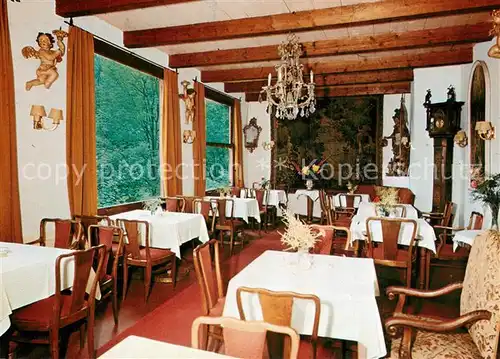 AK / Ansichtskarte Koenigssee Restaurant Cafe Malerwinkel Speisesaal Koenigssee