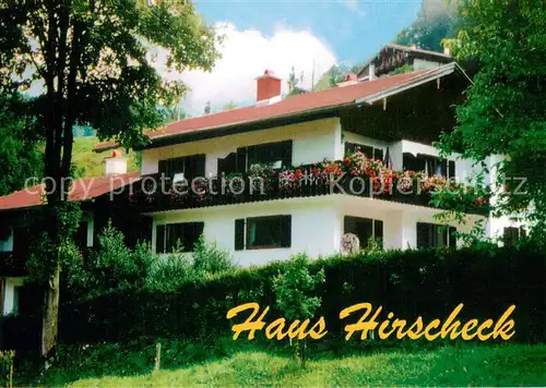 AK / Ansichtskarte Schoenau_Koenigssee Haus Hirscheck Aussenansicht Schoenau Koenigssee