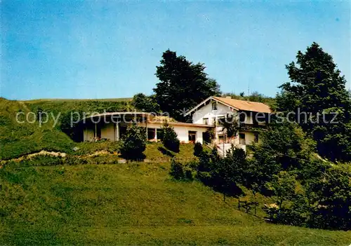 AK / Ansichtskarte Siegsdorf_Oberbayern Pension Cafe Aigner Aussenansicht Siegsdorf Oberbayern