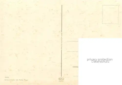 AK / Ansichtskarte Trier Simeonstrasse mit Porta Nigra Trier