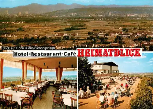 AK / Ansichtskarte Bornheim_Rheinland Restaurant Hotel Heimatblick Bonn Siebengebirge  Bornheim_Rheinland
