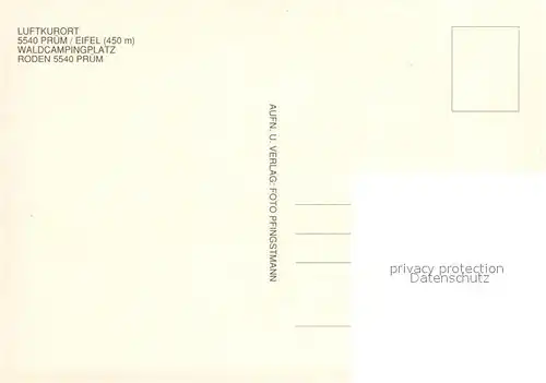 AK / Ansichtskarte Pruem_Eifel Fliegeraufnahme Gesamtansicht Campingplatz Schwimmbad Pruem_Eifel