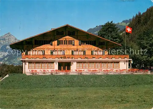 AK / Ansichtskarte Engelberg__OW Restaurant zum Wasserfall Terrasse 