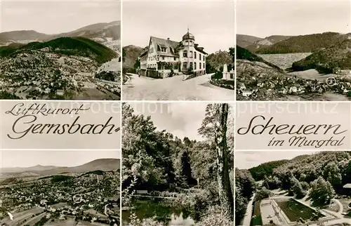 AK / Ansichtskarte Gernsbach GEsamtansichten Murgtal Freibad Gernsbach