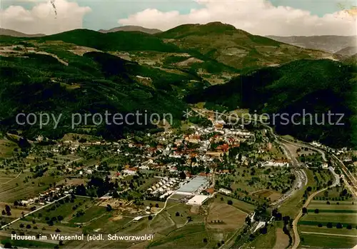 AK / Ansichtskarte Hausen_Wiesental Fliegeraufnahme Gesamtansicht Hausen Wiesental