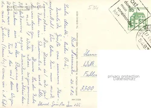 AK / Ansichtskarte Bad_Neuenahr Ahrweiler Kurklinik Hochstade Aussenansichten Bad_Neuenahr Ahrweiler