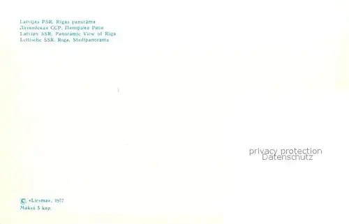AK / Ansichtskarte Riga_Lettland Stadtpanorama Riga_Lettland