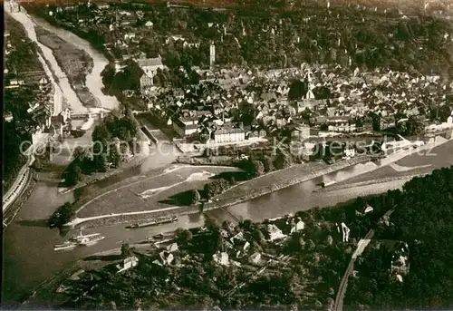 AK / Ansichtskarte Hann._Muenden Fliegeraufnahme Teilansicht Hann. Muenden