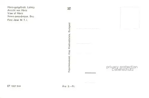 AK / Ansichtskarte Heviz Fliegeraufnahme See Heviz