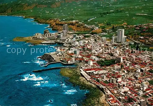 AK / Ansichtskarte Puerto_de_la_Cruz Fliegeraufnahme Teilansicht Puerto_de_la_Cruz