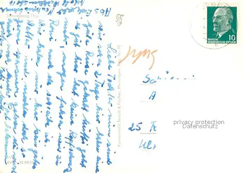 AK / Ansichtskarte Sonneberg_Thueringen Teilansicht Sonneberg Thueringen