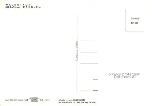 AK / Ansichtskarte Pruem_Eifel Gesamtansicht Pruem_Eifel