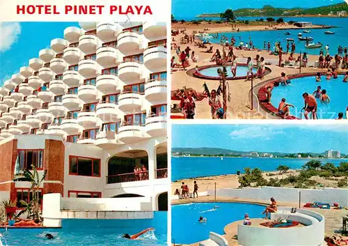 AK / Ansichtskarte San_Antonio_Abad Hotel Pinet Playa Swimming Pool Strand San_Antonio_Abad