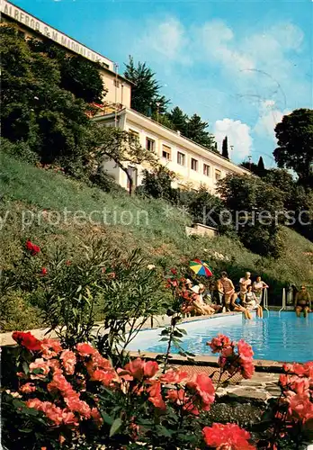 AK / Ansichtskarte Riva_del_Garda Hotel Ristorante S. M. Maddalene Swimming Pool Riva_del_Garda