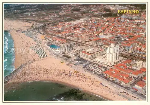 AK / Ansichtskarte Espinho_Portugal Fliegeraufnahme General Vue Espinho Portugal