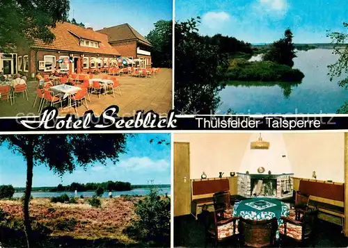 AK / Ansichtskarte Thuelsfelder_Talsperre Hotel Seeblick See Thuelsfelder Talsperre