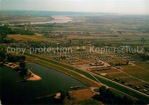 AK / Ansichtskarte Drage_Elbe Fliegeraufnahme Mobilheim Campingplatz Restaurant Stover Strand Drage_Elbe