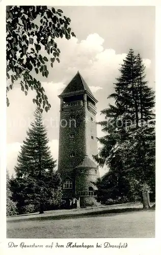 AK / Ansichtskarte Dransfeld Gaussturm Hohenhagen Dransfeld