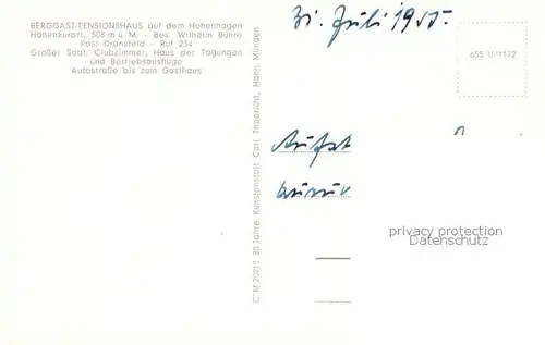 AK / Ansichtskarte Dransfeld Gaussturm Hohenhagen Dransfeld