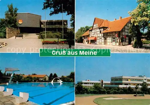 AK / Ansichtskarte Meine Schwimmbad Fachwerkhaus Meine
