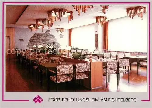 AK / Ansichtskarte Oberwiesenthal_Erzgebirge FDGB Erholungsheim Am Fichtelberg Restaurant Freundschaft Oberwiesenthal Erzgebirge