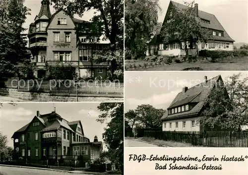AK / Ansichtskarte Ostrau_Bad_Schandau FDGB Erholungsheim Erwin Hartsch Ostrau_Bad_Schandau