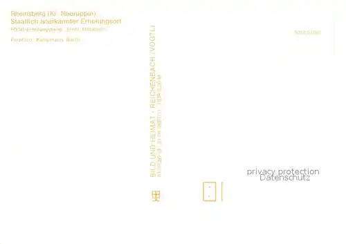 AK / Ansichtskarte Rheinsberg FDGB Erholungsheim Ernst Thaelmann Rheinsberg