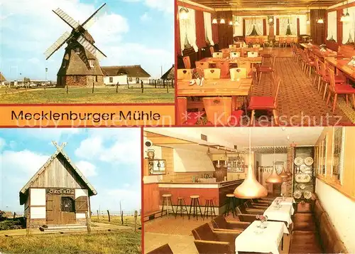 AK / Ansichtskarte Dorf_Mecklenburg Gaststaette Mecklenburger Muehle Bauernstube Galerie Bar Dorf_Mecklenburg