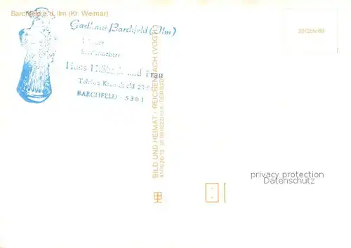 AK / Ansichtskarte Barchfeld_Ilm Gasthaus Barchfeld Kachelofen Zimmer Theke Barchfeld Ilm