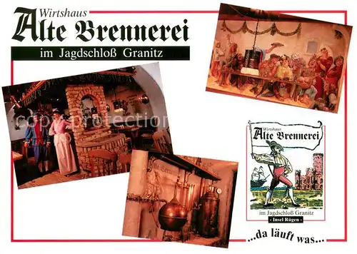 AK / Ansichtskarte Binz_Ruegen Wirtshaus Alte Brenneri im Jagdschloss Granitz Details Binz_Ruegen