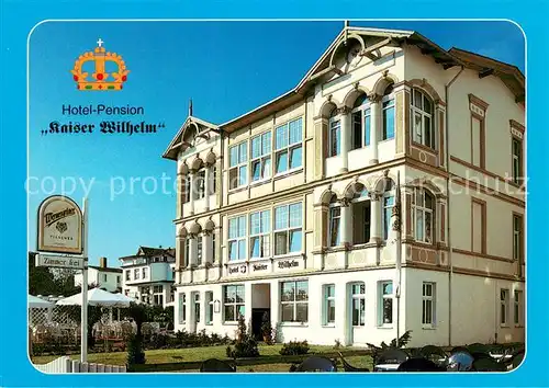 AK / Ansichtskarte Bansin_Ostseebad Hotel Pension Kaiser Wilhelm Bansin_Ostseebad