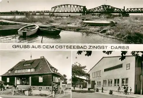 AK / Ansichtskarte Zingst_Ostseebad Meinigenbruecke Kurhaus FDGB Erholungsheim Nordlicht Zingst_Ostseebad