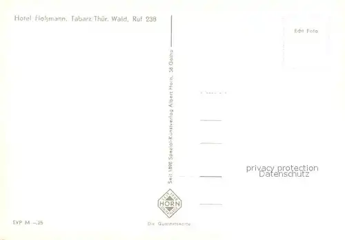 AK / Ansichtskarte Tabarz Hotel Flossmann Tabarz