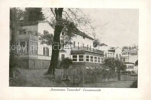 AK / Ansichtskarte Friedrichroda Sanatorium Tannenhof Friedrichroda