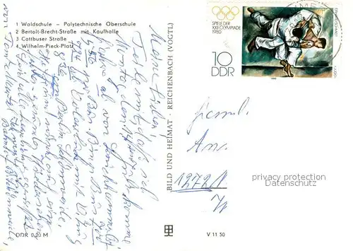 AK / Ansichtskarte Lauchhammer Ernst Thaelmann Oberschule Bertolt Brecht Strasse mit Kaufhalle Cottbuser Strasse Wilhelm Pieck Platz Lauchhammer