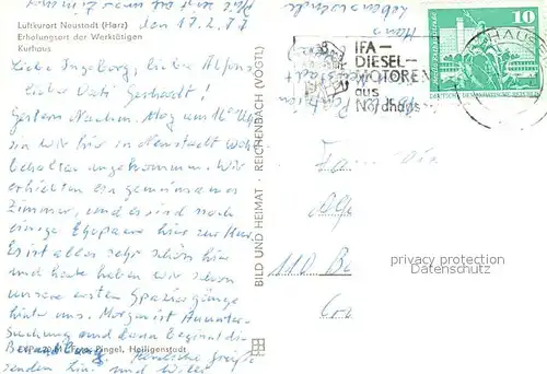 AK / Ansichtskarte Neustadt_Harz Erholungsort der Werktaetigen Kurhaus Neustadt_Harz