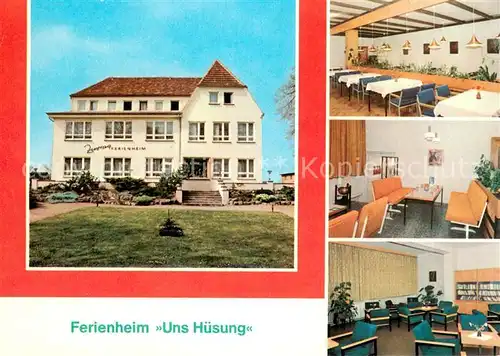 AK / Ansichtskarte Boltenhagen_Ostseebad Ferienheim Uns Huesung Speisesaal Kantine Klubraum Boltenhagen_Ostseebad