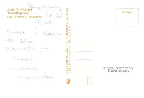 AK / Ansichtskarte Koelpinsee_Loddin FDGB Erholungsheim Koelpinshoeh Bar Zimmer Empfangshalle Koelpinsee Loddin