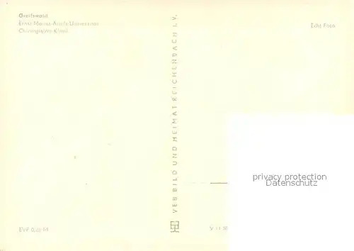 AK / Ansichtskarte Greifswald Ernst Moritz Arndt Universitaet Chir Klinik Greifswald