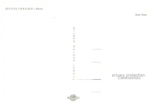 AK / Ansichtskarte Quedlinburg Motel Quedlinburg