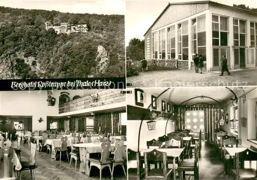 AK / Ansichtskarte Rosstrappe_Harz Berghotel Rosstrappe Gaststaette Gasthuette Ritterklause 