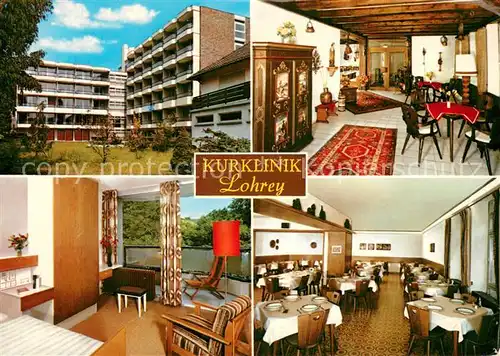 AK / Ansichtskarte Bad_Soden Salmuenster Kurklinik Lehrey Patientenzimmer Speisesaal Aufenthaltsraum Bad_Soden Salmuenster