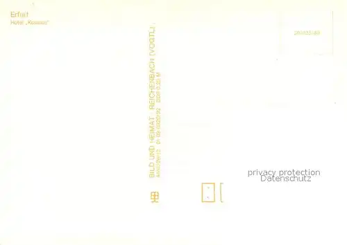 AK / Ansichtskarte Erfurt Hotel Kosmos Erfurt