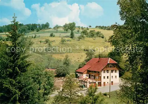 AK / Ansichtskarte Oberbiederbach Cafe Schaetzle Landschaft Oberbiederbach